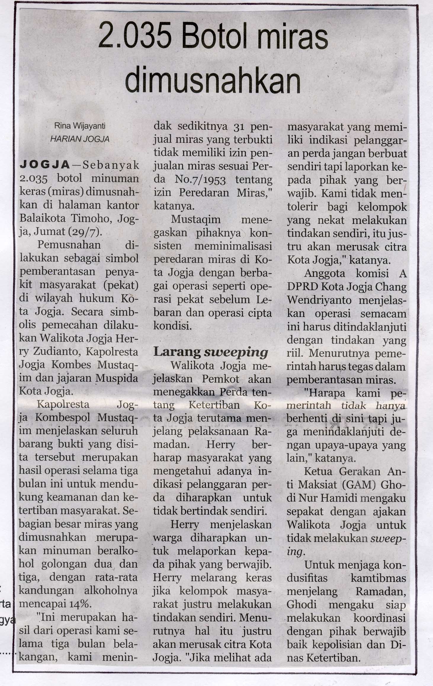 Kliping jogja terbaru